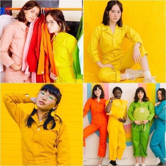 BIG BUD PRESS 70s Cotton Twill Long Sleeve Collared Utility Coveralls Jumpsuit M - Picture 4 of 16